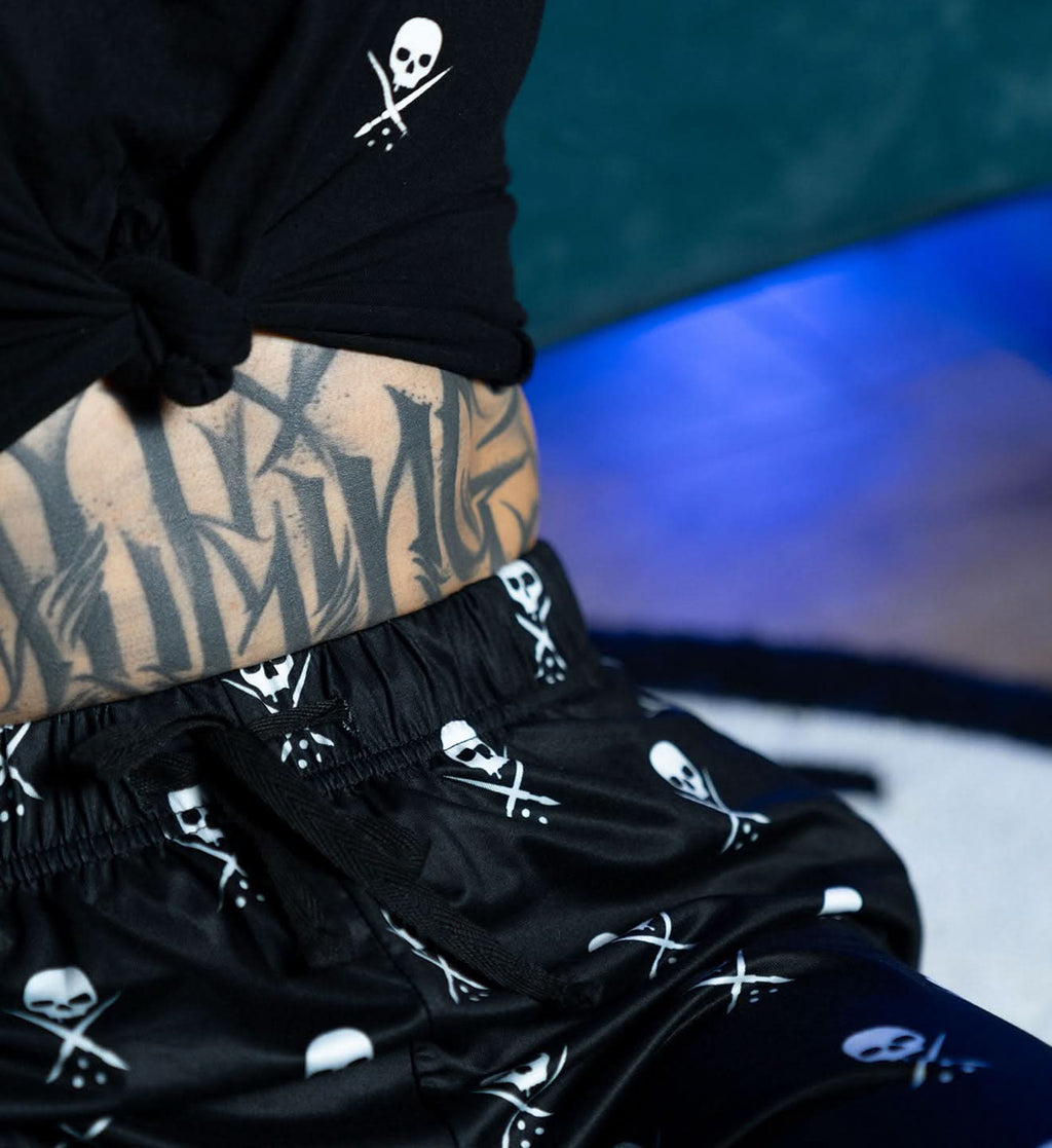Badge Pajama Pant - Black
