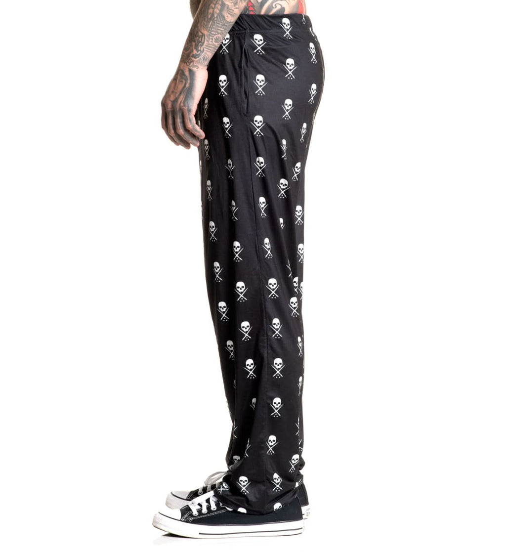 Badge Pajama Pant - Black