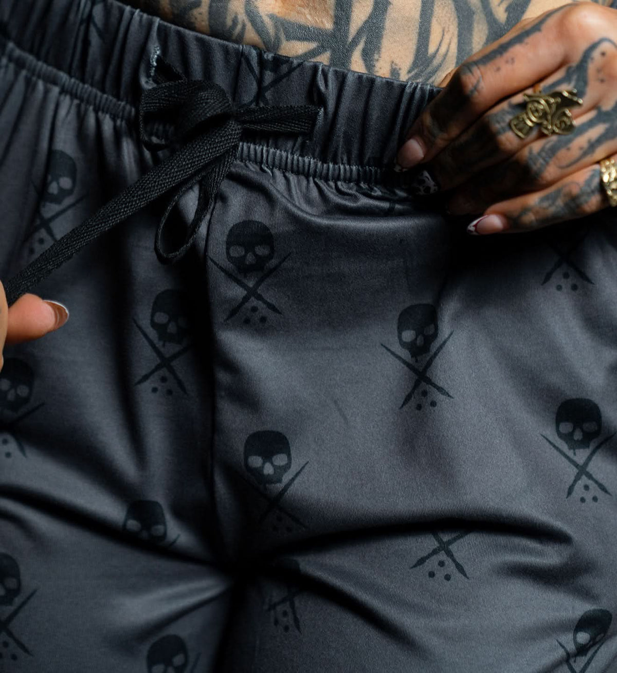 Badge Pajama Pant - Grey