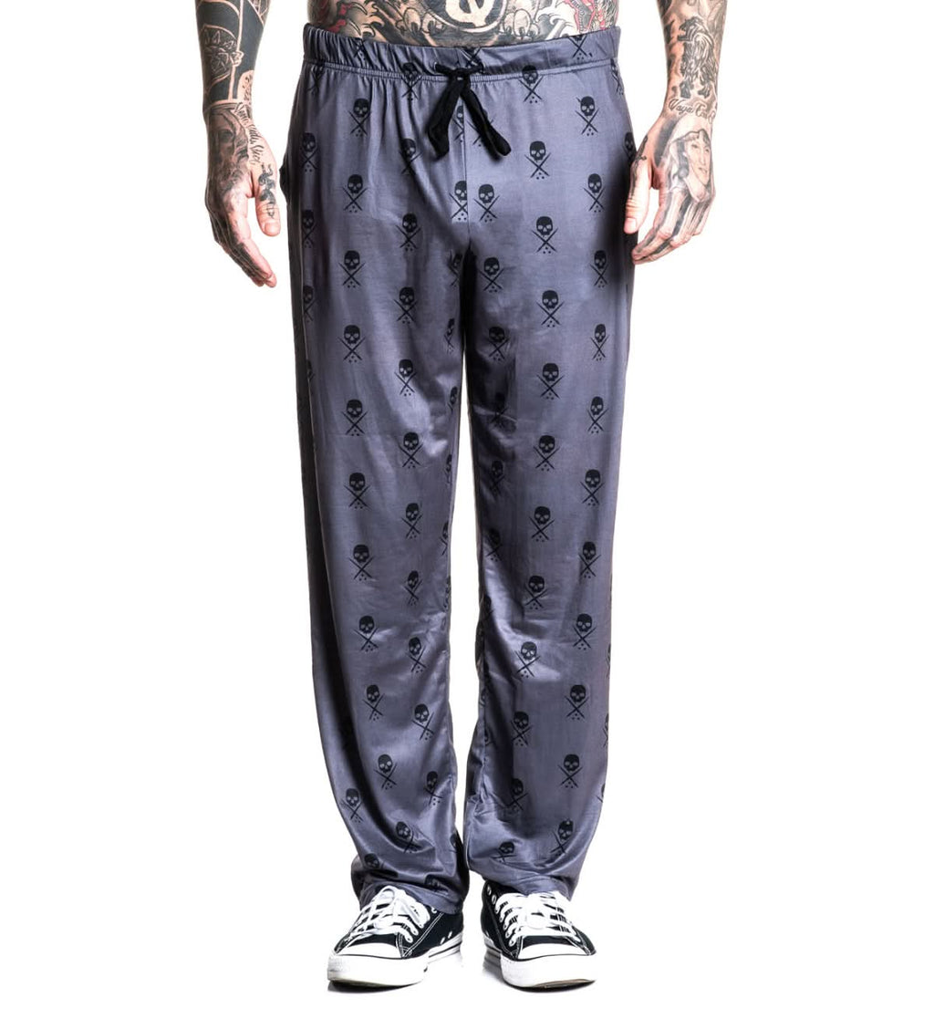 Badge Pajama Pant - Grey