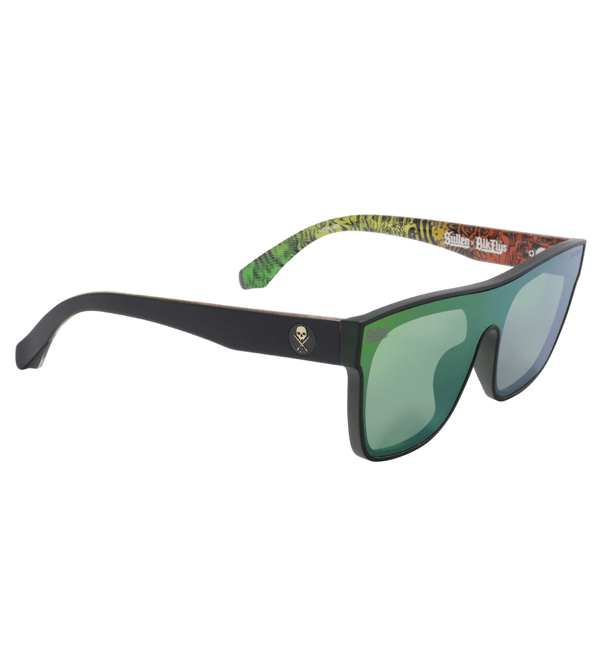 Cholohaflys Sunglasses - Matte Black/Green