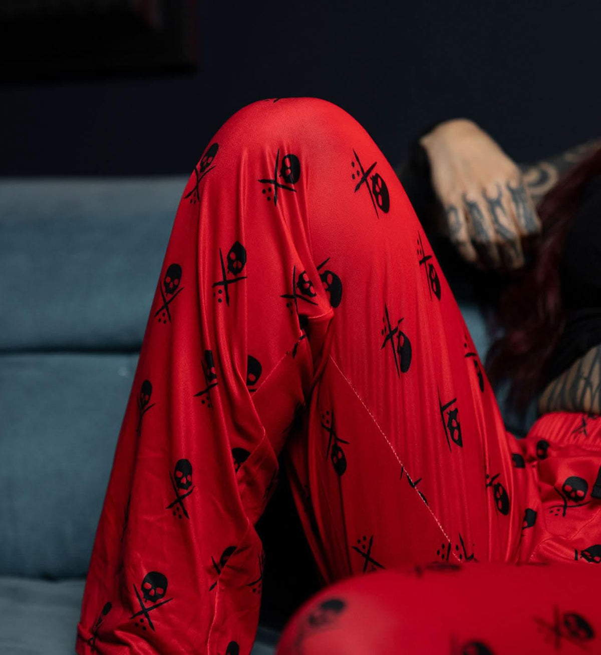 Badge Pajama Pant - Red