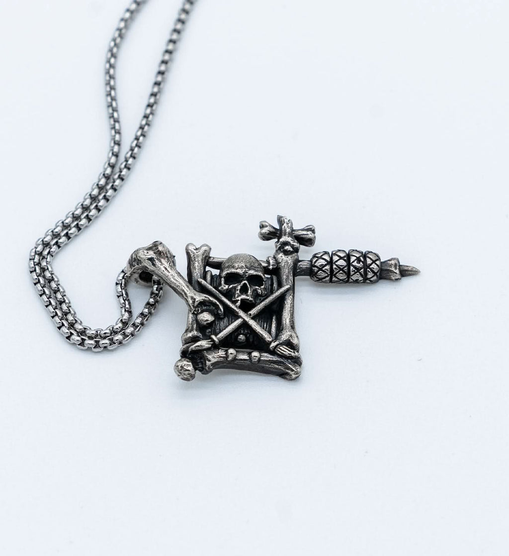 Bone Tattoo Machine Pendant