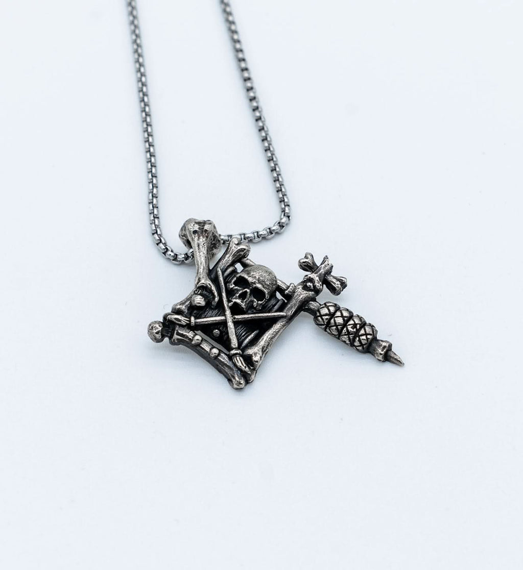 Bone Tattoo Machine Pendant