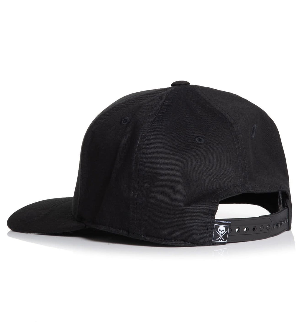 BOH Curved Snapback - Black/White